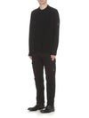 Men's Lens Wappen Lambswool Cardigan Black - CP COMPANY - BALAAN 3