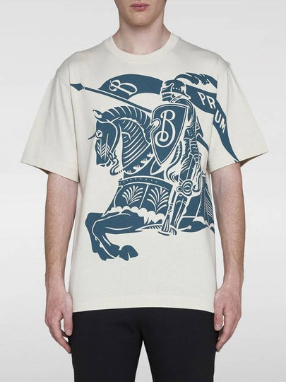 EKD Cotton Short Sleeve T-Shirt Ivory - BURBERRY - BALAAN 2