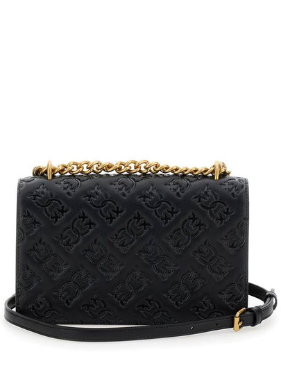 'Love One' Black Mini Crossbody Bag With Logo On The Bukle In Leather Woman - PINKO - BALAAN 2