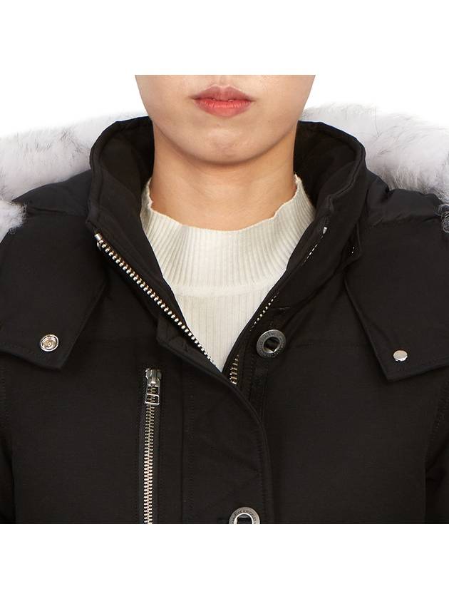 Original Threequarter Jacket White Fur Black - MOOSE KNUCKLES - BALAAN 10