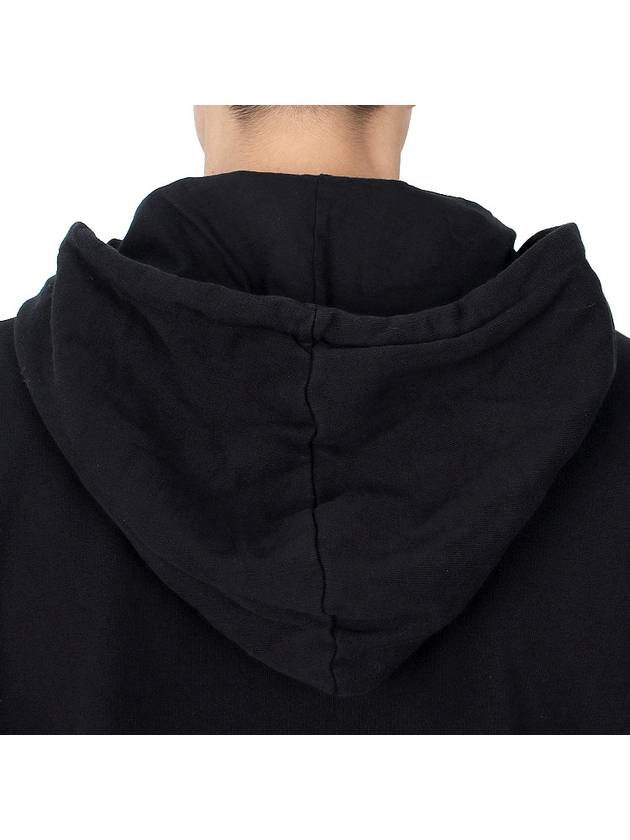 Cotton Fleece Hooded Jacket Black - CP COMPANY - BALAAN 11