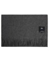 Men's Frame Cashmere Blend Scarf Mid Grey Melange - J.LINDEBERG - BALAAN 2