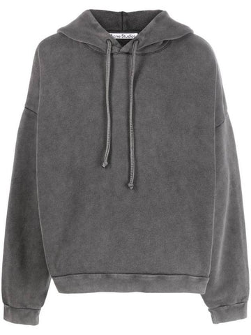 Logo Patch Hoodie Dark Grey - ACNE STUDIOS - BALAAN 1