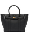 Small Classic Grain Zipper Tote Bag Black - MULBERRY - BALAAN 2