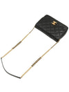 Black Grained Calfskin Caviar Gold Plated Flap Melody Chain Shoulder Bag AS3165 - CHANEL - BALAAN 6