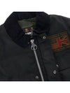 Logo Patch Workers Wax Jacket Black - BARBOUR - BALAAN 11