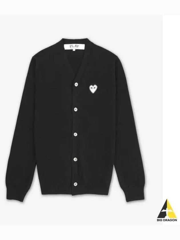 heart patch wool cardigan AXN062 - COMME DES GARCONS PLAY - BALAAN 2