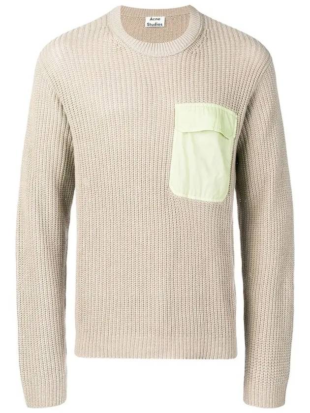 Crew Neck Knit Top Light Grey - ACNE STUDIOS - BALAAN 3