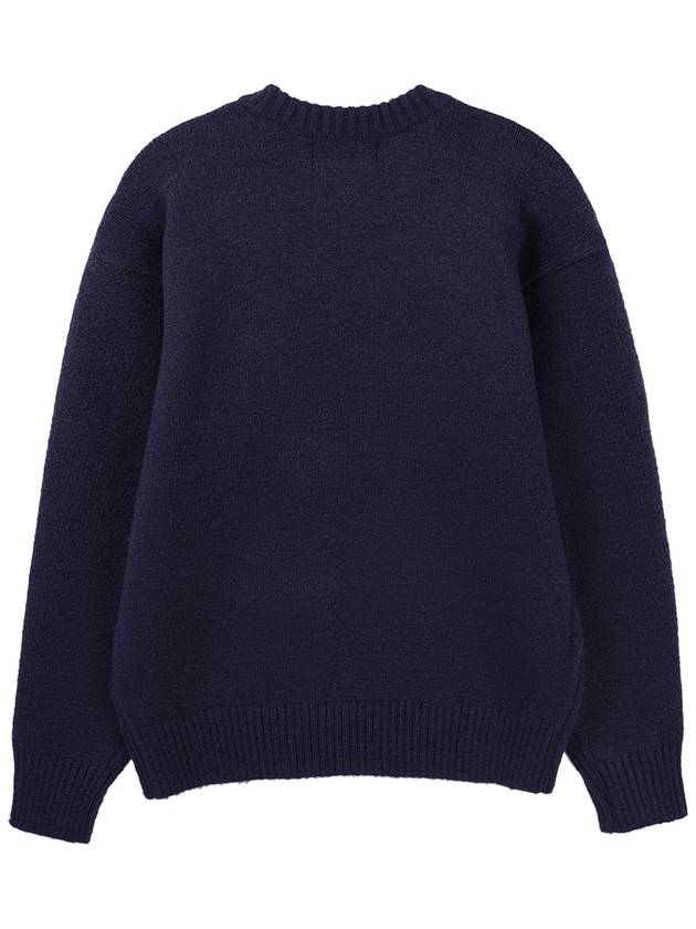 Pullover Muffler Knit Top Set Navy - HARDCORE HAPPINESS - BALAAN 5