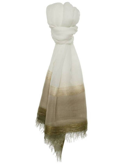 Lurex Fringe Modal Muffler White - FABIANA FILIPPI - BALAAN 2