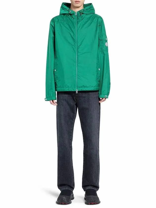 Etiache Rain Hooded Zip Up Emerald Green - MONCLER - BALAAN 7