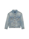 Oversized Fit Denim Jacket Sky Blue - SAINT LAURENT - BALAAN 4