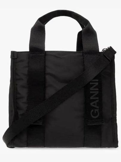 Recycle Tech Small Tote Bag Black - GANNI - BALAAN 2