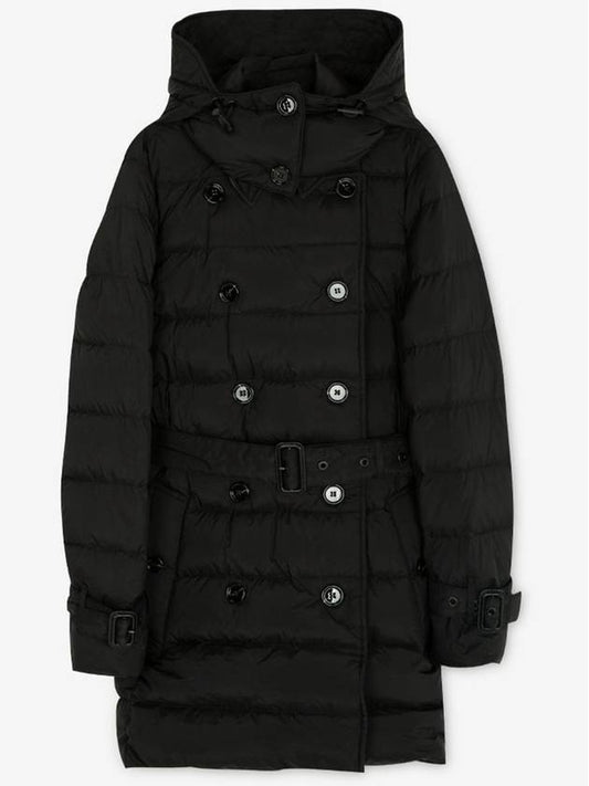 Detachable Hoodie Puffer Coat Padded Black - BURBERRY - BALAAN 2