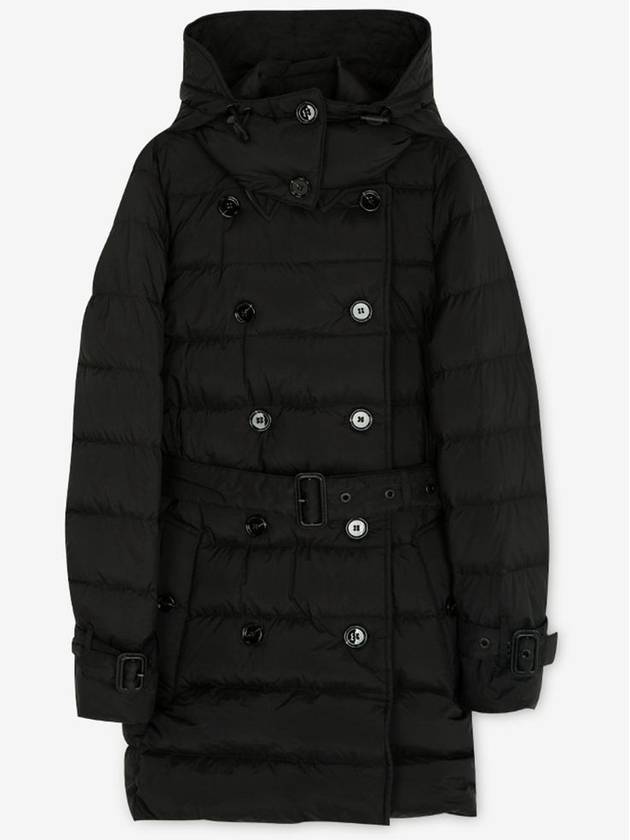 Detachable Hoodie Puffer Coat Padded Black - BURBERRY - BALAAN 3