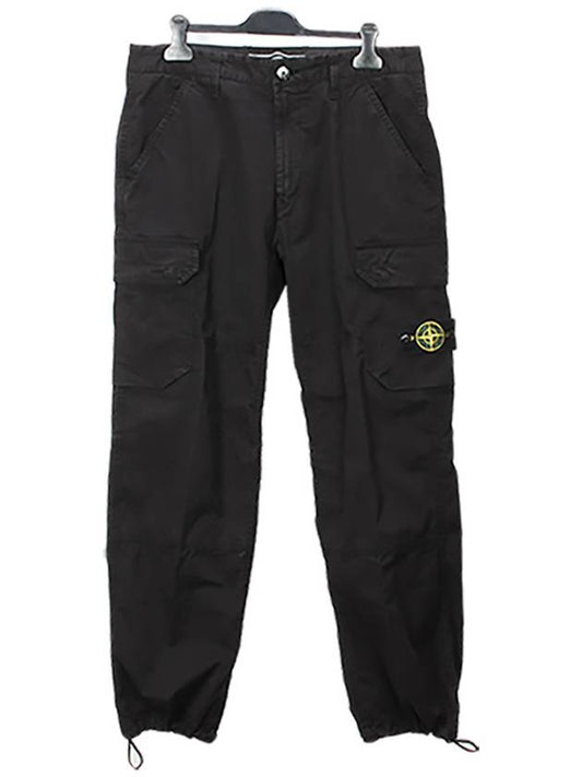 Pantaloni Comfort Fit Cargo Straight Pants Black - STONE ISLAND - BALAAN 2