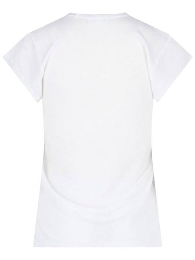 Short Sleeve T-Shirt TS0014FBB1N17E 20WH White - ISABEL MARANT ETOILE - BALAAN 3