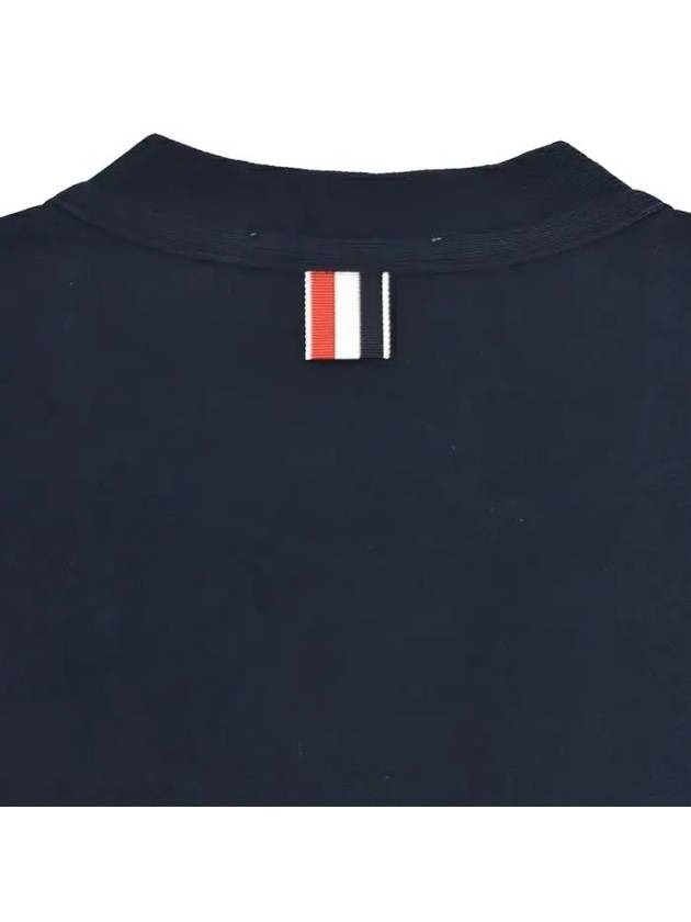 Classic V-Neck 4 Bar Stripe Cardigan Navy - THOM BROWNE - BALAAN 9