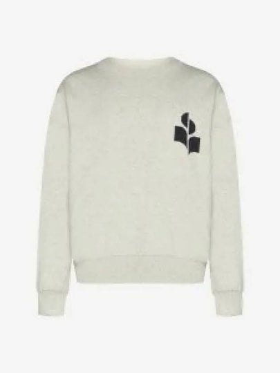 Atlee Logo Knit Top Light Grey - ISABEL MARANT - BALAAN 2