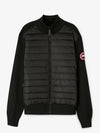 Men's Hybridge Logo Patch Knit Down Jacket Black - CANADA GOOSE - BALAAN 4