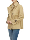 Biglia Double Breasted Cotton Trench Coat Beige - MAX MARA - BALAAN 6