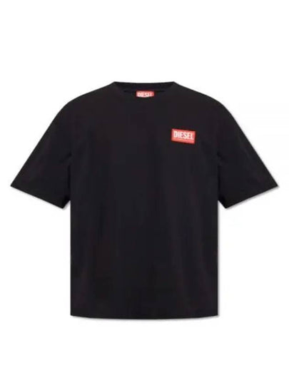 T Nlabel L1 Short Sleeve T-Shirt Black - DIESEL - BALAAN 2