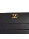 P0645 XWQ 0NO V logo long wallet black - VALENTINO - BALAAN 4