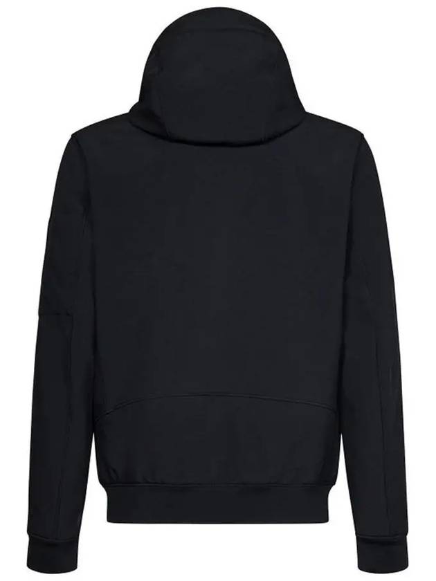 Lens Wappen Patch Zip Up Hoodie Black - CP COMPANY - BALAAN 3