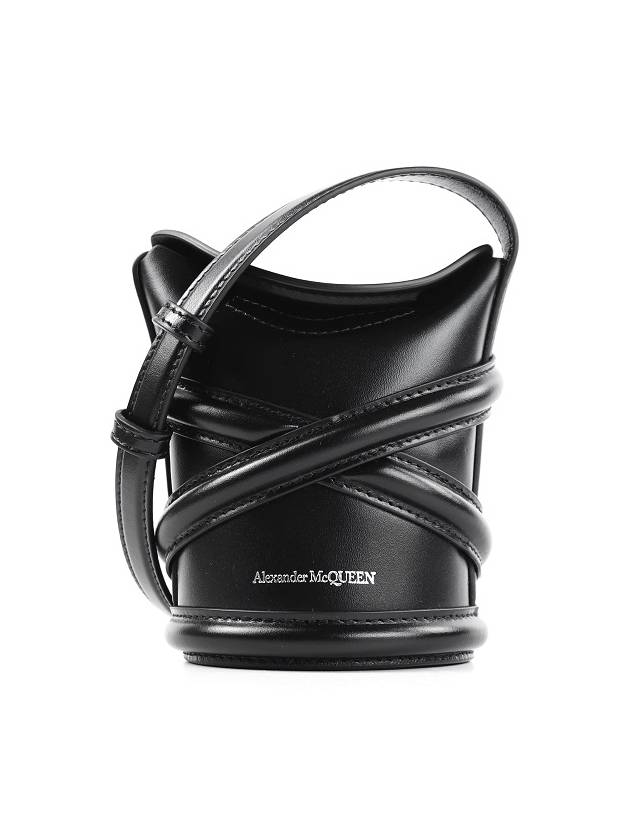 Curve Small Bucket Bag Black - ALEXANDER MCQUEEN - BALAAN 2