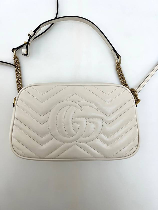 Women’s Marmont Small Shoulder Bag White - GUCCI - BALAAN 4