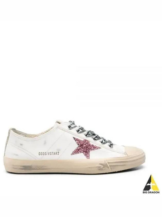 V-Star Distressed Low-Top Sneakers White - GOLDEN GOOSE - BALAAN 2