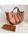 Cymie Mini Leather Shoulder Bag Camel - POLENE - BALAAN 3