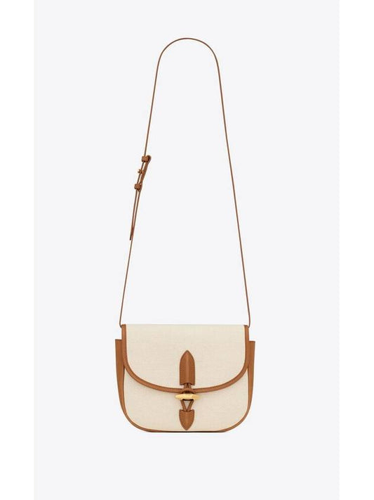 Le Caban Satchel Shoulder Bag Ivory - SAINT LAURENT - BALAAN 1