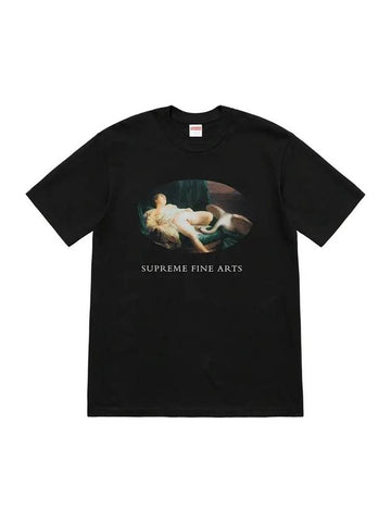 Leda And The Swan Short Sleeve T-Shirt Black - SUPREME - BALAAN 1