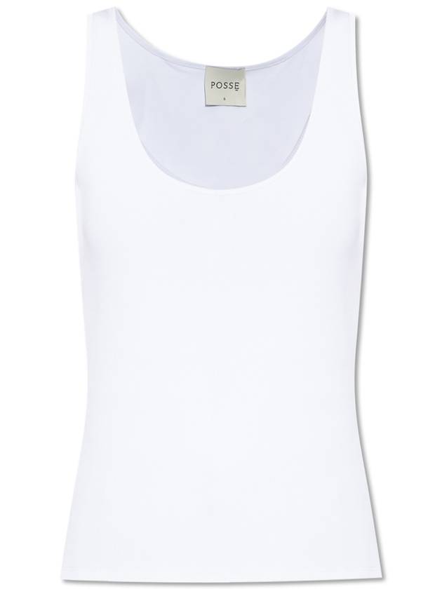 Posse Ribbed Top, Women's, White - POSSE - BALAAN 1