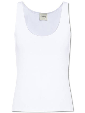 Posse Ribbed Top, Women's, White - POSSE - BALAAN 1