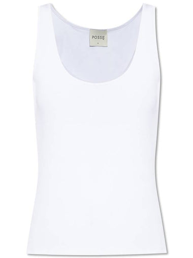 Posse Ribbed Top, Women's, White - POSSE - BALAAN 1