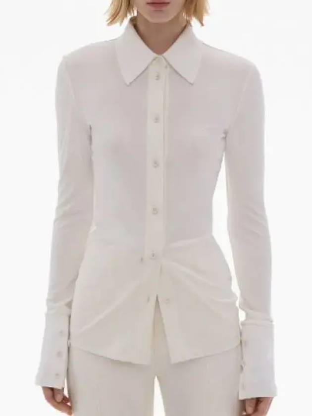 Slim Fit Jersey Shirt White - HELMUT LANG - BALAAN 2