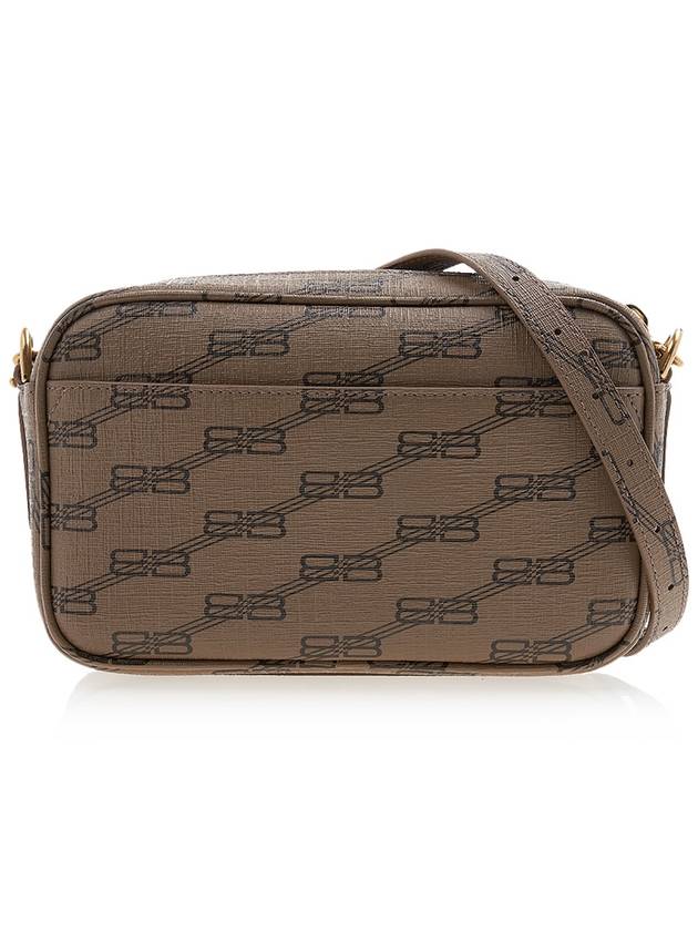 BB Monogram Coated Canvas Signature Small Camera Cross Bag Beige Brown - BALENCIAGA - BALAAN 4