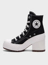 Women Chuck 70 Deluxe Heel High Top Sneakers Black - CONVERSE - BALAAN 3