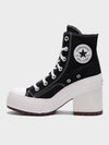 Women Chuck 70 Deluxe Heel High Top Sneakers Black - CONVERSE - BALAAN 5