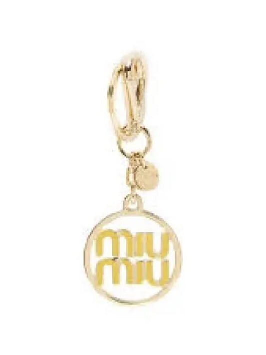 5PS060 2F4A F0009 Logo Buckle Keyring 1289707 - MIU MIU - BALAAN 1