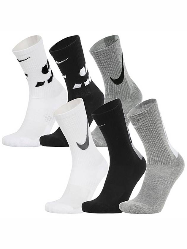 Genuine Junior Everyday Cushion Crew Socks 6 Pack SK0066 956 - NIKE - BALAAN 1