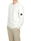 Light Fleece Sweatshirt White - CP COMPANY - BALAAN 6