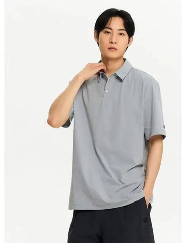 NBNFE32633 UNI FROZEN polo tee MGRAY - NEW BALANCE - BALAAN 1