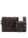 Cassette Versatil Strap Cross Bag Brown - BOTTEGA VENETA - BALAAN 3