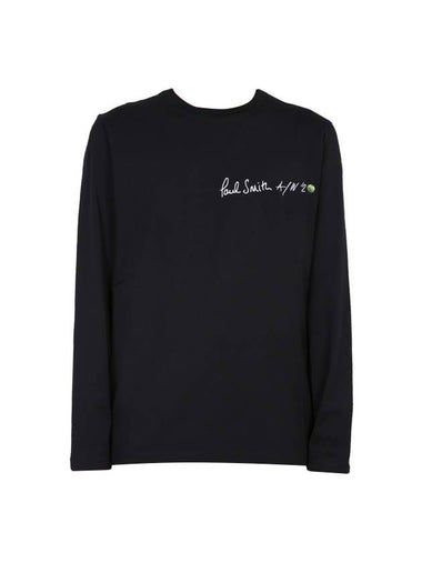 Men's Logo Long Sleeve T-Shirt Black - PAUL SMITH - BALAAN 1