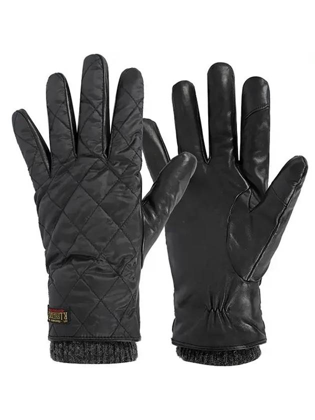 Touch Screen Quilted Field Gloves Black - POLO RALPH LAUREN - BALAAN 1