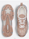 Vibe Oblique Transparent Rubber Low Top Sneaker Nude - DIOR - BALAAN 5