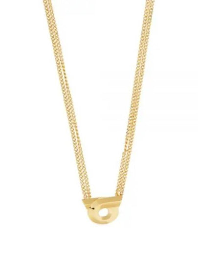 Layered Brass Necklace Gold - SALVATORE FERRAGAMO - BALAAN 2